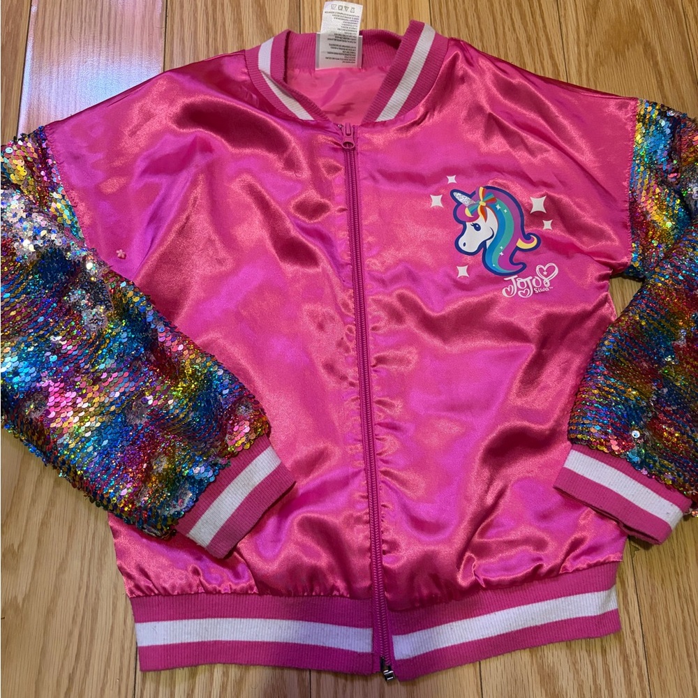 JoJo Siwa Pink Satin Jacket